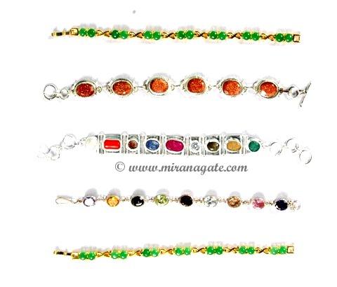 Gemstone Bracelets Manufacturer Supplier Wholesale Exporter Importer Buyer Trader Retailer in Khambhat Gujarat India